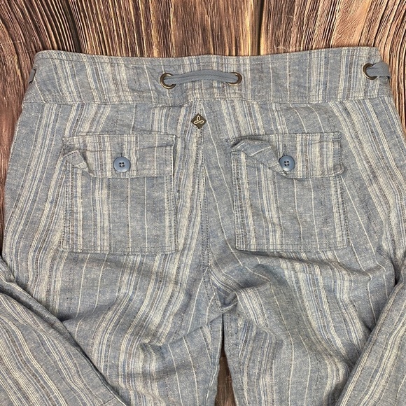 Prana Blue Striped Capris - Picture 4 of 12